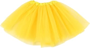 Girl Tutu Skirt 3-Layered Tulle Skirts for Little Girls Fluffy Ballet Dress Up for Party Halloween Costume,3-8 Years Old