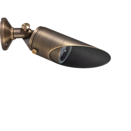 VOLT 12V Cast Brass Outdoor Downlight (Bronze) with Surface Mount for Low Voltage Landscape Lighting...