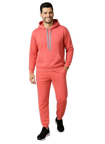 Image of Mack Jonney Solid Track Suit for men | Co-ord Set | Warm Fleece Tracksuit Set | Full Sleeve Hoodie