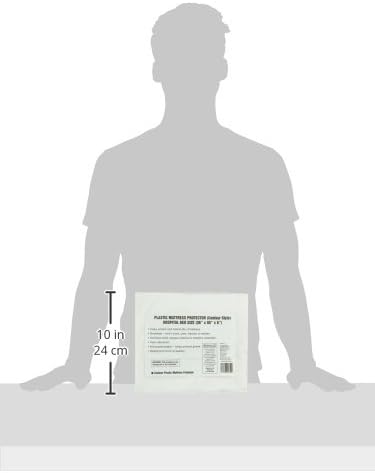 Miniatura 8 de DMI Protector y funda de colchón impermeable, sábana bajera contorneada, cama de hospital, blanco, 36 x 80 x 6 pulgadas (paquete de 4)