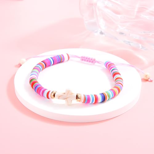 Leyung First Day of Kindergarten School Bracelet, Preschool Graduation Gifts for Girls, Back to School Graduation Cross Bracelet for Daughter Granddaughter Niece2