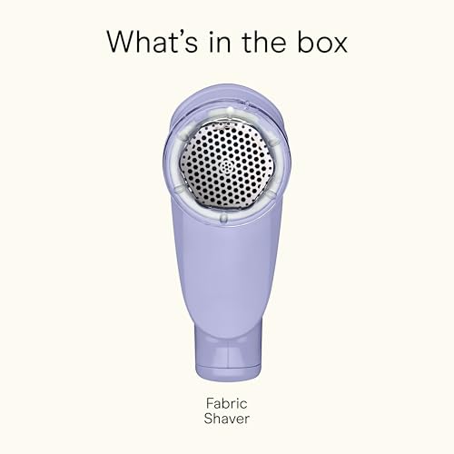Conair Fabric Shaver and Lint Remover, Battery Operated Portable Fabric Shaver, Lavender - Thumbnail 6