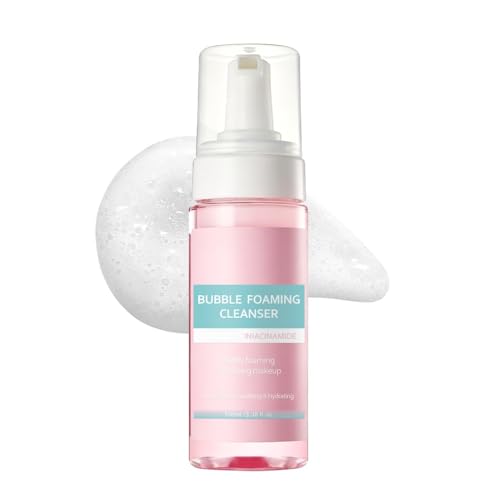 Nettoyant moussant niacinamide soin 2 en 1 démaquillant visage pour teint uniforme