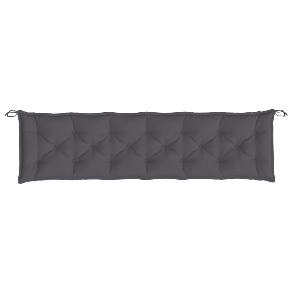 LAPOOH Cojines de Banco de jardín 2 uds Antracita 200x50x7 cm, Cojines Exterior Jardin, Cojines para Palets, Cojines Exterior, Cojines Sofa Exterior, Cojines Suelo - 361735