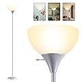 RISLG Floor Lamp, Standing Lamp, Modern Floor Lamps with Drop-Resistant White Lampshade, E26 Socket, Industrial Floor Lamp for Living Room Bedroom Study Office