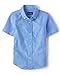 The Children's Place Big Boys' His Short Sleeve Uniform Oxford Shirt, Light blue, Medium/7/8