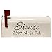 VWAQ Mailbox Decals Personalized Address and Street Name Outdoor Stickers CMB1 (12 Inch X 6 Inch, Black)