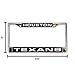 Rico Industries NFL Houston Texans Laser Cut Inlaid Standard Chrome License Plate Frame