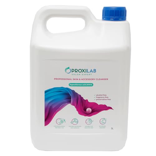 Proxilab 3 L Solución Cosmética Profesional Con Ácido Hipocloroso Estabilizado Cuidado De La Piel Sensible Y Limpieza De Herramientas De Belleza Sin Alcohol Ni Perfume Proxilab 3 L Solución Cosmética Profesional Con Ácido Hipocloroso Estabilizado Cuidado De La Piel Sensible Y Limpieza De Herramientas De Belleza Sin Alcohol Ni Perfume