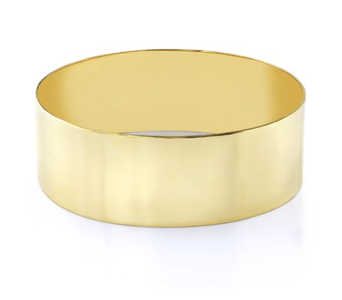 14K Gold Flat Bangle Bracelet 25mm 1 Jewelry