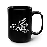 Choca Los Puños Con Papá Y Sus Tres Hijos Tazas De Regalo Novedad Tazas Té Cerámica Tazón‌ Regalos Divertidos Para Amigos Familiares Colegas 330 Ml