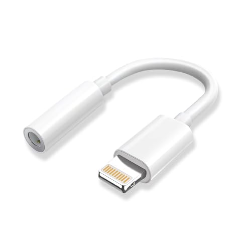 【2025アップグレード版】イヤホンジャック Lightning - 3.5 mm イヤホン・ヘッドホンアダプター 通話/音楽/音量調節対応 DAC搭載 24bit/48KHz HiFi音質 iPhone14/13/12/11/i-Padに対応