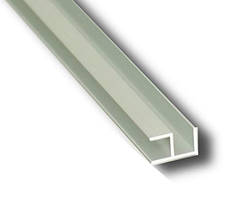 SixBros. Aluminium Eck-Profil Eloxiert Alu Schiene Aluprofil 20x10x11x1,5 mm 2000mm