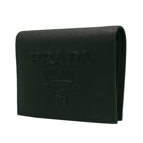 [Prada] [プラダ] 二つ折り財布 サフィアーノレザー エンボスロゴ ウォレット 1MV204 SAFFIANO EMBOSS NERO (ブラック) アウトレット レディース [並行輸入品]