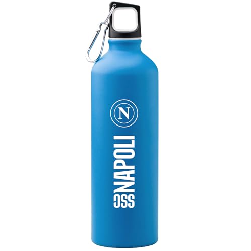 SSC Napoli Borraccia Termica in Acciaio Inox, 800 ml, Azzurro