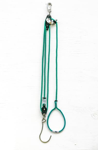 EquiJack Heavy Haynet Winch, Original Horse Hay Net Pulley System (Fern (Green))