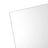 OPTIX Clear Acrylic Plastic Sheet - Non-Glare 0.05 Clear - 8 in. x 10 in. - 1 Pack - Picture Frame Glass Replacement