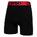PSD Underwear Men's Flame Cotton Solid Mid Length Boxer Brief 3 Pack, Multi, M