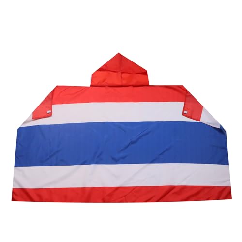 AZ FLAG Bandera de Tailandia 150 x 90 cm, Capa Bandera Tailandésa 100% poliéster con mangas integradas, Body Flag tailandés