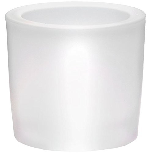 Bluecorn Beeswax Heavy Glass Votive and Tea Light Candle Holders (1, Frosted)