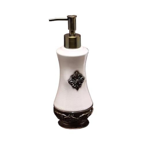 Bathroom Hand Soap Dispenser Ceramic High-end Hand Wash Liquid Bottle Creative Split Body Shower Gel Press New Home Essentials(B)