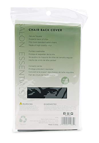 Betty Dain Square Chair Back Cover, Black #TOP3