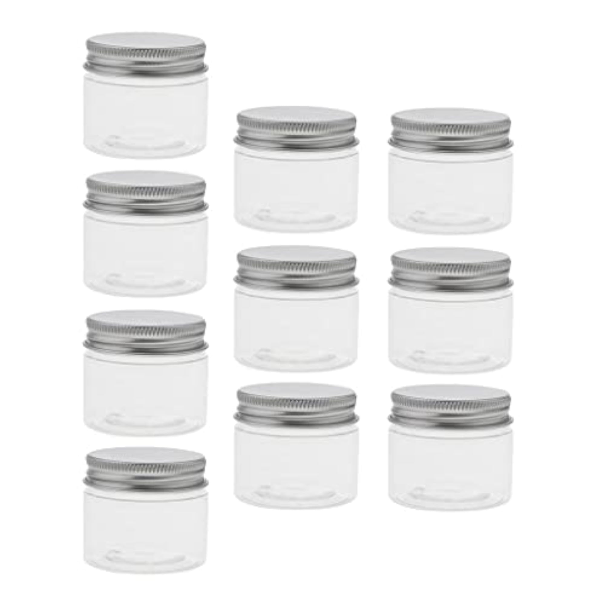 10pcs Empty Cosmetic Pots Lip Balm Container Jar Aluminum Cap Tins