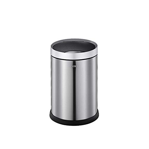 Poubelle cuisine induction 6l argent avec couvercle automatique pour toilette