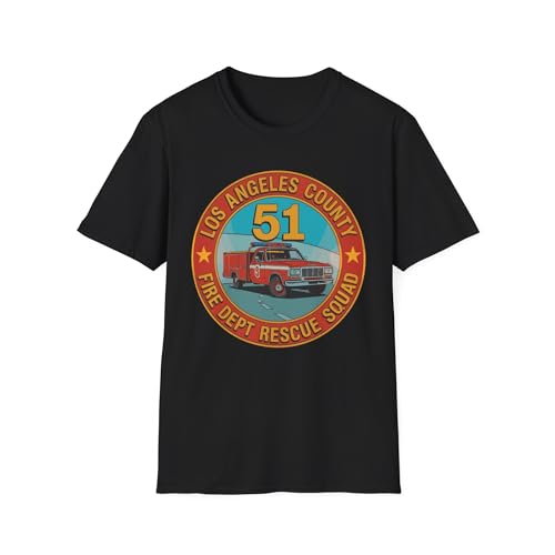 Arshiyan Midhat Truck Side 51 Emergency Squad T-Shirt(Black, Large)