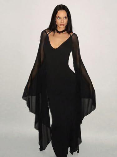 Women's 2025 Sexy Bodycon Maxi Long Dress Elegant Long Sleeve Dress3