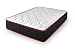 Cama express Colchón Viscoelástico Cool Viscofresh | Adaptable, Independencia de lechos | Zonas de Confort diferenciadas, Blanco, Rojo y Negro, Medidas: 90 x 180 x 20 cm