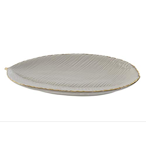 Hogar y Mas Tablett, Porzellan, Weiß, 20 x 9 x 2 cm