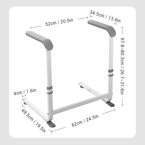 Barre d'appui de sécurité pour fauteuil roulant réglable