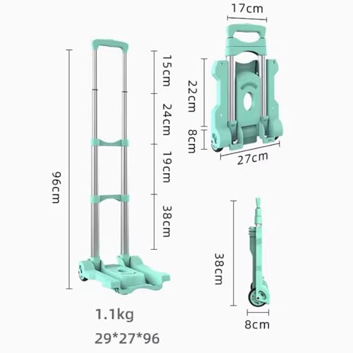 Carretilla plegable ligera para equipaje y carga miniatura 2