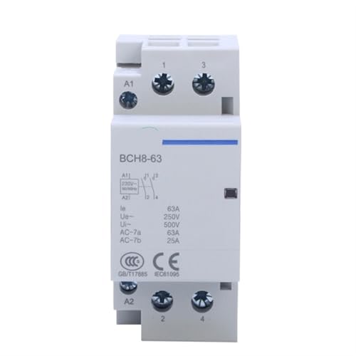 Contacteur monophasé ICT 63A 2P 2NO 110V pour rail DIN domestique
