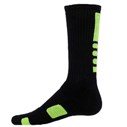 Red Lion Legend 2.0 Crew Sock (Black/Neon Green - Medium)