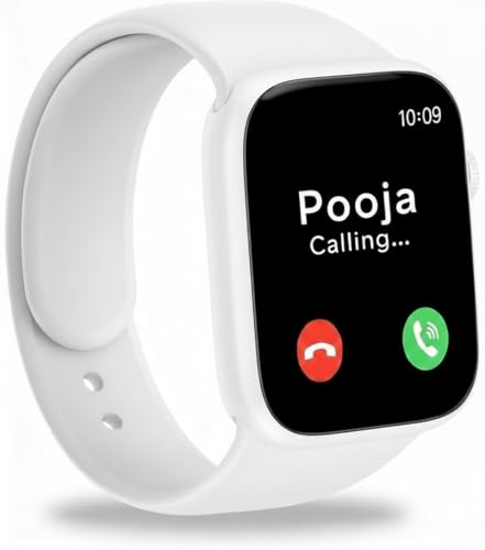 UAETECH Smart Watch for Men Women and Kids Fitness Tracker with Charging Cable Health and Workout Monitoring Smart Wristband (White)
