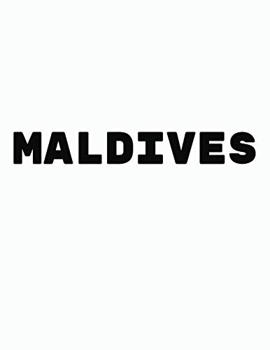 Maldives: Black and White Decorative Book to Stack Together on Coffee Tables, Bookshelves and Interior Design | Add Bookish Charm Decor to Your Home | ... Your unique Fashion Design style | Maldives