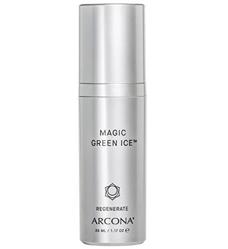 ARCONA Magic Green Ice for Aging Skin - Glycerin, Meadowfoam Seed Oil, Aloe, Lavender, Crocus Chrysanthus Bulb Extract 1.17 oz. Made In The USA