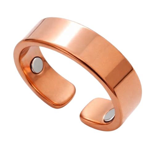 Copper Magnetic Ring for Arthritis Relief, Adjustable Size for Men & Women