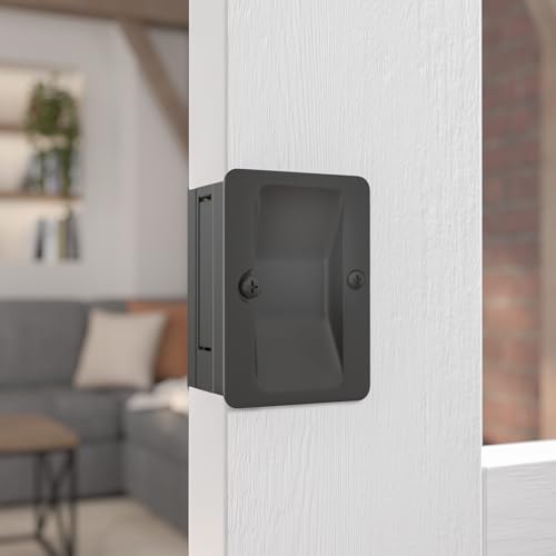 Image of Richelieu | Onward Passage Pocket Door Pull, Rectangular, Black