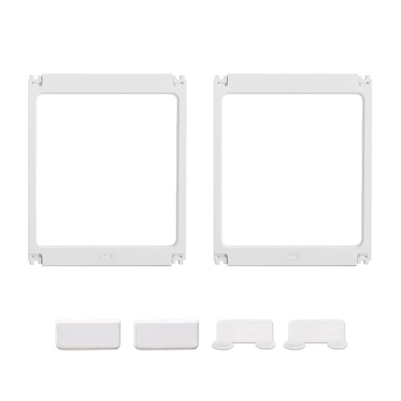 Transparent Indoor Dog Playpen with Safety Lock, Indoor Dog Fence for Small &amp; Medium Pets | Secure, Stylish, Easy Clean Play Pen for Dogs &amp; Pets with Scratch Resistant Panels (White, 2 Panels)