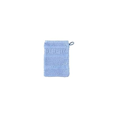 CAWÖ Noblesse 1001 l Waschhandschuh 16x22cm l 6-teilig l 188 Mittelblau
