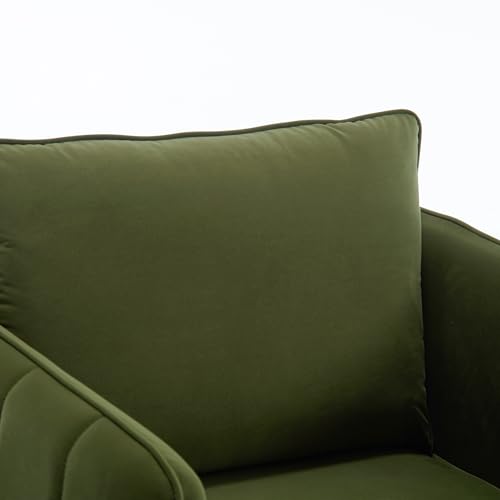 Sillón Moderno Terciopelo Verde miniatura 5