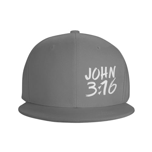 John 3-16 Christian Faith Believer Jesus Adjustable Outdoor Baseball Hat Flat Hat3