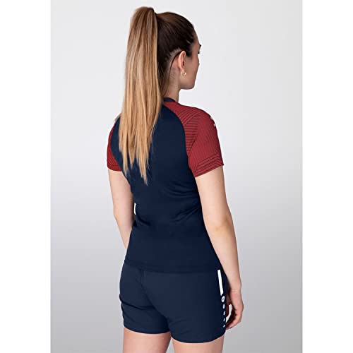 JAKO Damen T-Shirt Performance, Marine/Rot, 44 – Ansicht 3