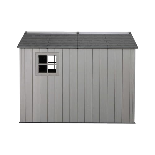 60310 Garden Storage Shed, 7 x 9.5 ft (213 x 289 cm), High-Density Polyethylene (HDPE), Steel-Reinforced Apex Roof, Tan - Image 2
