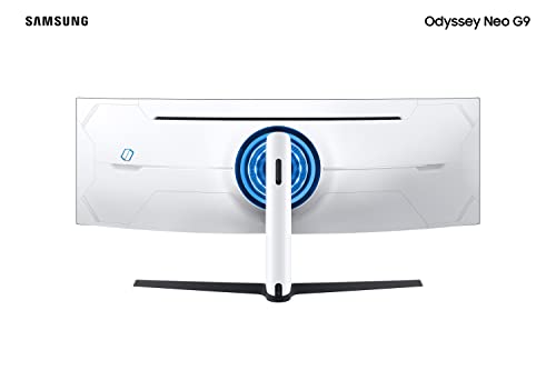 Samsung Odyssey Neo G9 49' - Monitor Gamer Curvo Mini LED, DQHD, 240Hz, 1ms, tela super ultrawide, HDMI, Display Port, USB, G-sync, Freesync Premium Pro, com ajuste de altura, Preto glide