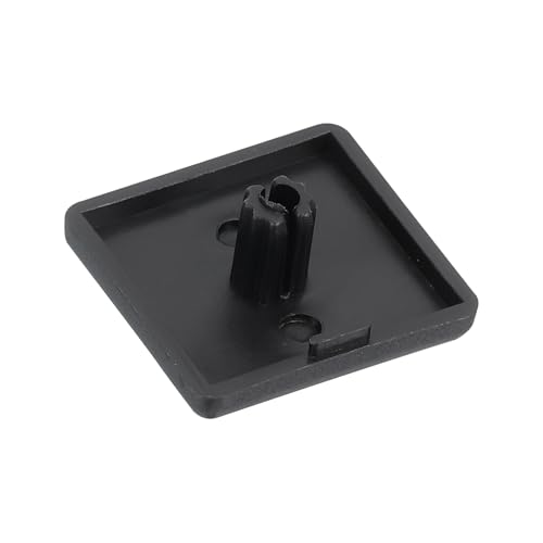 Image of uxcell 10Pcs Extruded End Cap Nylon, 30x30mm T-Slot Aluminum Profile 3030 European Standard End Cap Extrusion Plug for Trolley, Fish Tank Rack, Storage Rack, Black