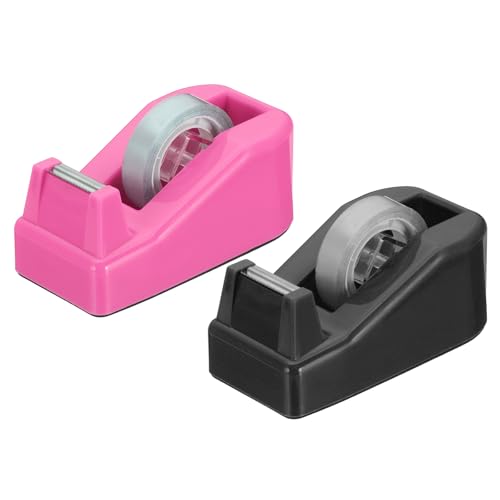 Distributeur de ruban adhésif compact PATIKIL petit dévidoir de scotch pour fournitures de bureau